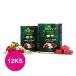 NUEVO Dog Senior, Lamb & Beef Oat Flakes konzerva 12x400g