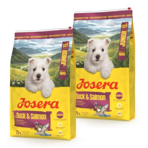 4032254775539-2-k2-600x600 JOSERA Dog Mini Junior Duck & Salmon 2x10kg – Obrázok 1