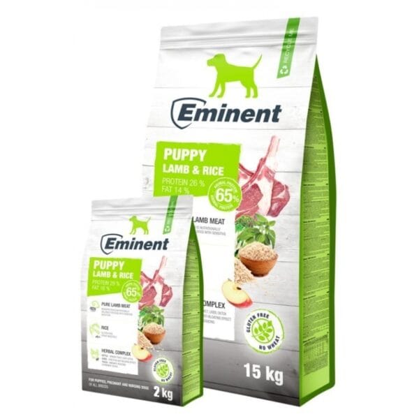 8591184004127-2-600x600 EMINENT Dog Puppy Lamb & Rice 15kg+2kg – Obrázok 1