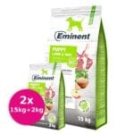 EMINENT Dog puppy Lamb & Rice 2x(15kg+2kg)