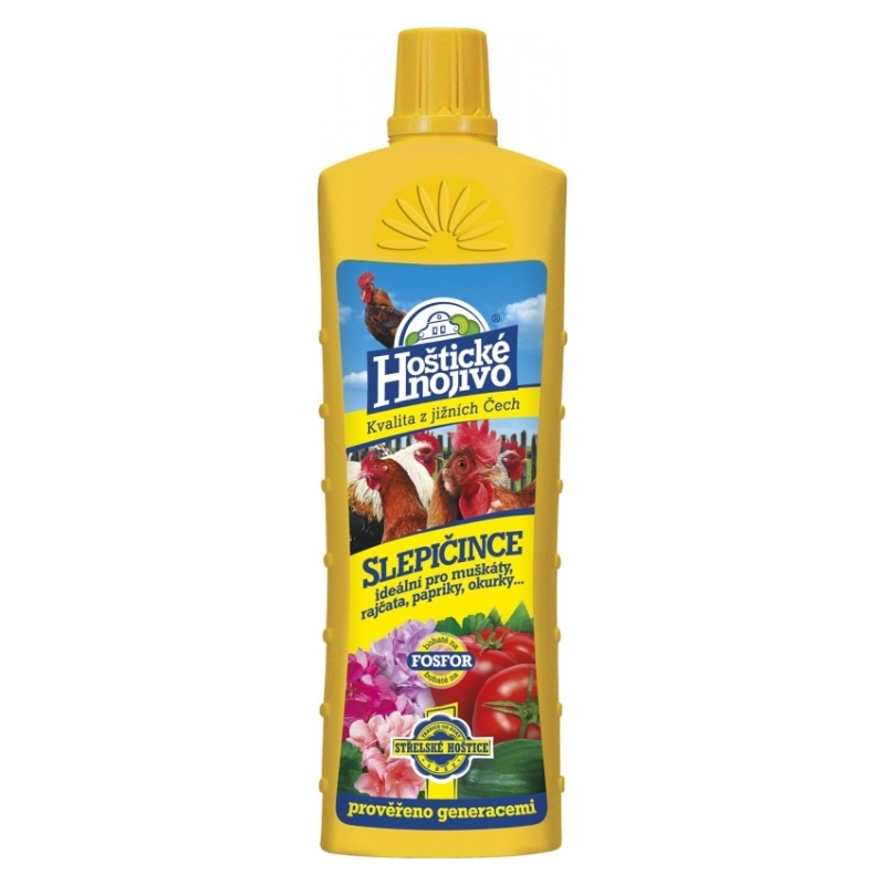 13357 Hoštické hnojivo – slepičince tekuté 1000ml – Obrázok 1